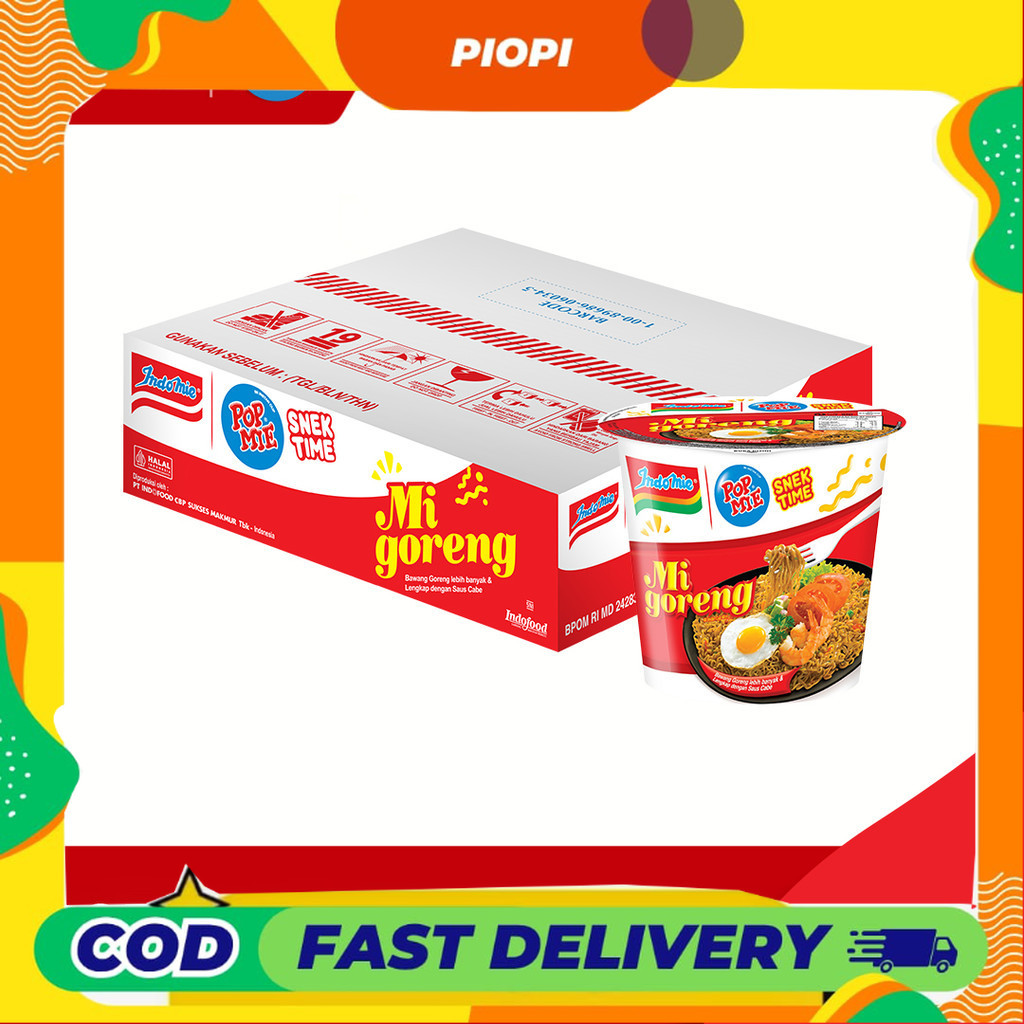 

PIOPI CTN - Pop Mie Snek Goreng rasa Indomie Goreng 43 Gr