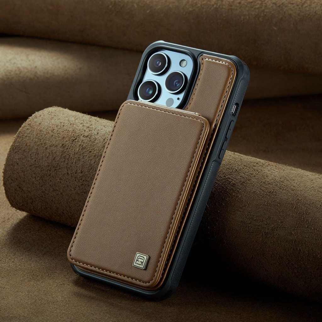 Dompet PU Kulit Penutup Untuk iPhone 16 15 14 Plus 11 12 13 Pro Max Dompet Kasus Telepon dengan RFID