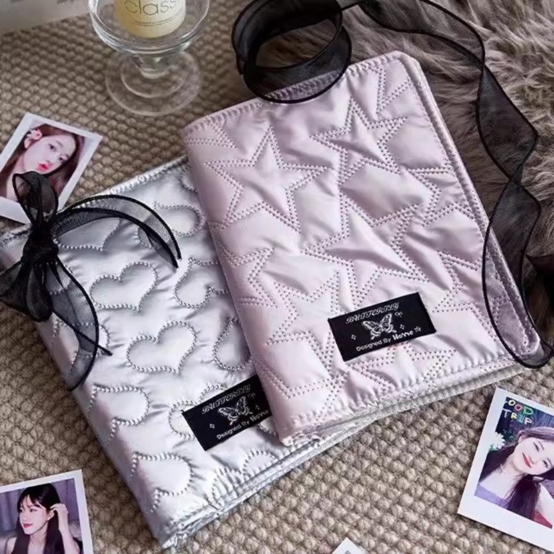 

Kpop Photo Binder A5 Photocard Holder Retro Sliver Photo Album Card Collect Book Loose-Leaf Idol Small Card Storage Book 앨범