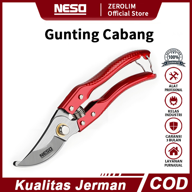NESO JERMAN Gunting Dahan SK5/PVC （COD）Tanaman Rumput Kebun Gunting Gunting Kebun & Taman /Ranting B