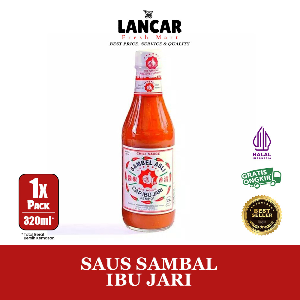 

SAUS SAMBAL JEMPOL CAP IBU JARI 320ML / SAMBEL JEMPOL CAP IBU JARI 320ML