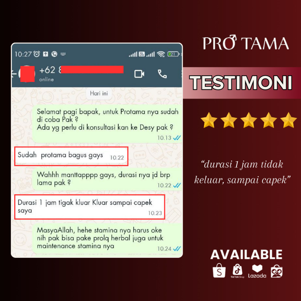 Obat Kuat Herbal Pria Tahan Lama - Wish Protama dr Boyke Official