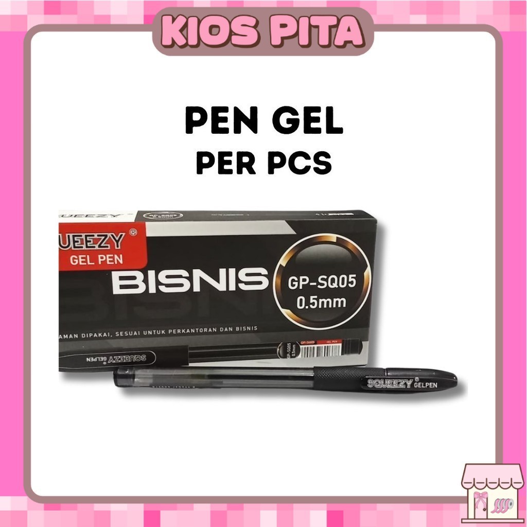 

Pulpen Gel Pen Bisnis Tinta Hitam 0.5 mm
