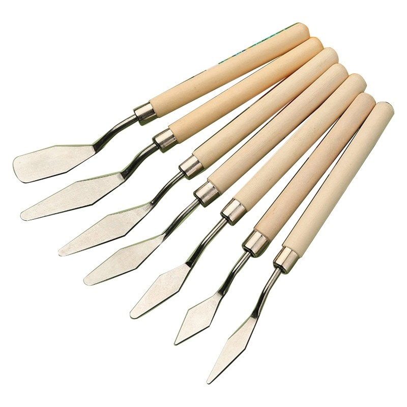 

7pcs Artists Knife Set Painting Mixing Scraper Spatula for Paint Plaster