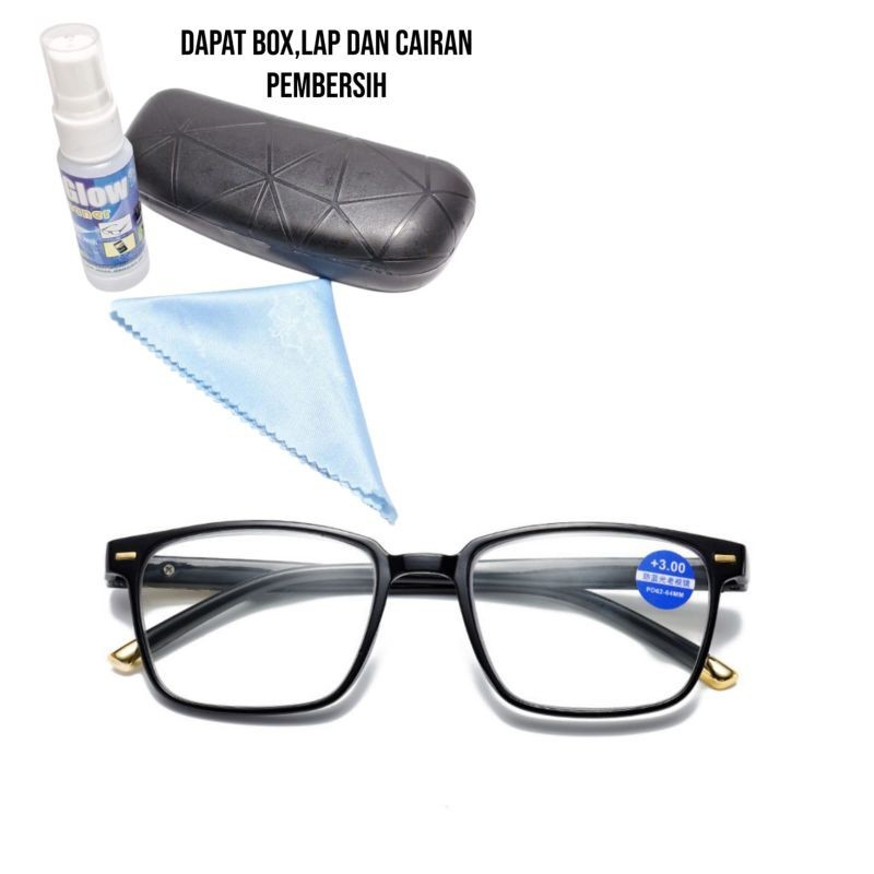 KACA MATA BACA PLUS PRIA WANITA USIA 40 / 45 50 / 55 / 60 TH KE ATAS