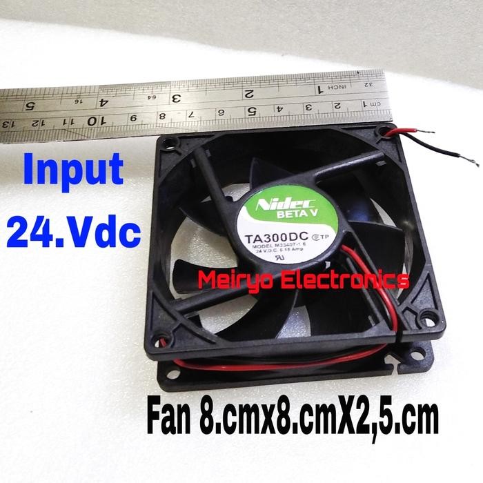 FAN. DC, ( 8 x 8 Cm - Dc= 24 V )