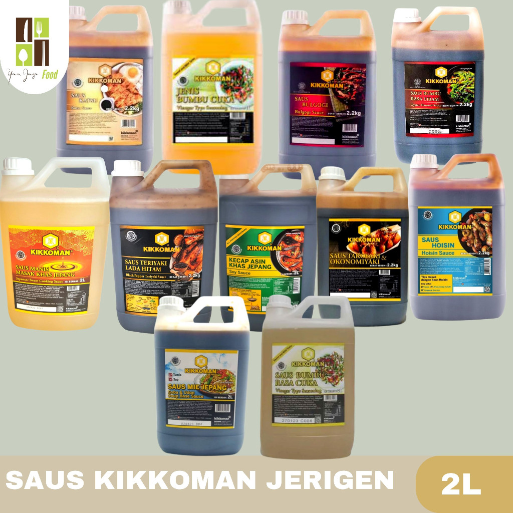 

Saus Kikkoman Kemasan Jerigen 2.2 Liter All Varian Terlaris