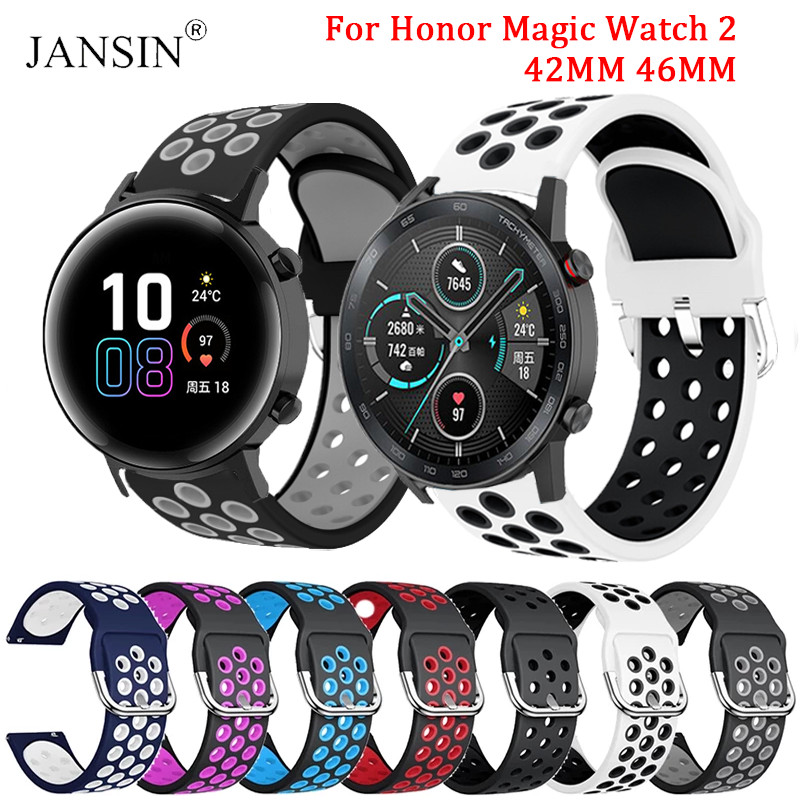 Watchband For Honor magic Watch 2 42mm 46mm Silicone Strap Bracelet For Huawei Honor Magic Watch 2 R