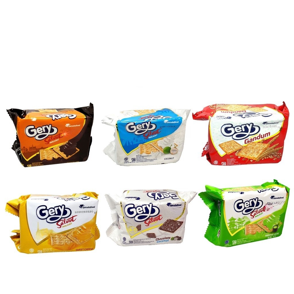 

Gery Malkist 105gr Coklat Keju Kelapa Matcha / Roti Kebeng Gery Salut Malkist (1 bungkus)