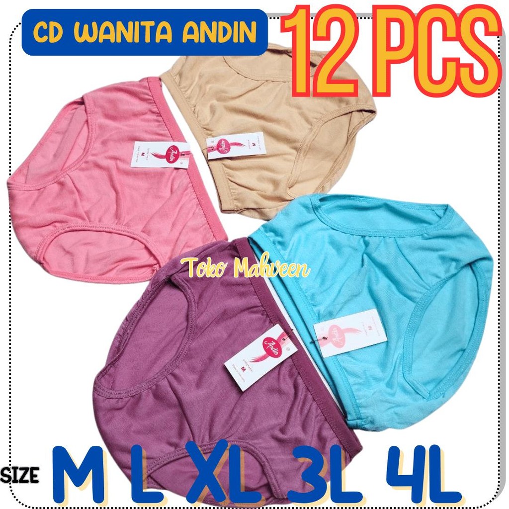 Selusin 12 PCS Celana Dalam Perempuan Anak Remaja Wanita CD Wanita Import SD SMP SMA Dewasa