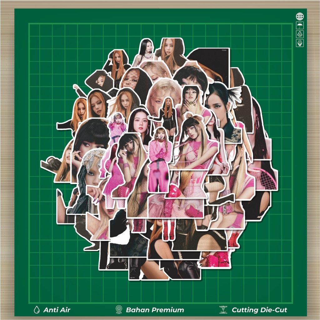 

HOT 50 PCS STIKER Stiker Black Pink Album Born Pink Stiker Fashion Cars Decal Dingin Kartu Album Custom Vinyl Anti Air- Sticker Aesthetic Buku Journal Koper Casing HP Tablet Laptop Helm Motor Botol Minum