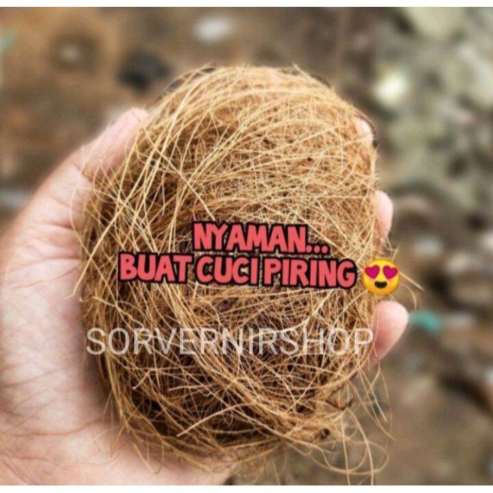 serabut kelapa cuci piring sabut