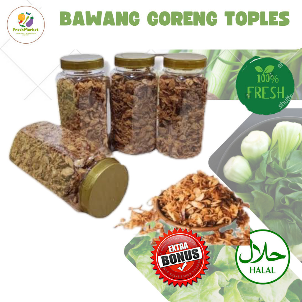 

Bawang Goreng BRAMBANG-Toples Sayurinstant