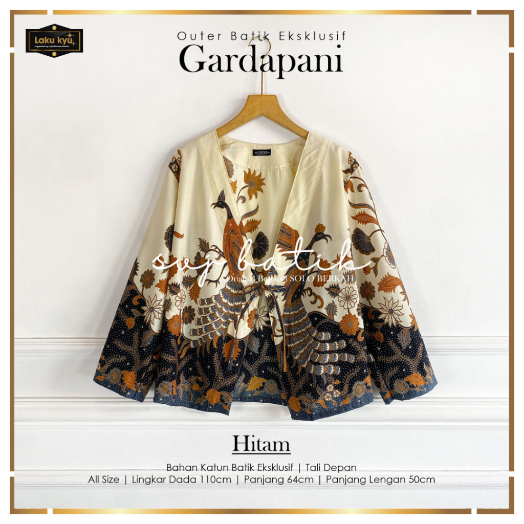 [LAPAKGROSIR] - Atasan wanita outer kardigan batik tali modern terbaru 2025 katun halus solo svj bat