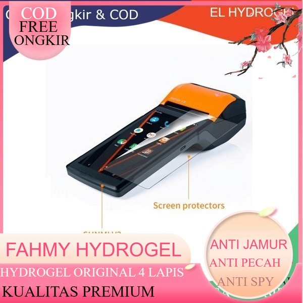 Hydrogel Sunmi V2 Pro Clear Matte Blue Spy Anti Gores Pos Sunmi V2 Pro