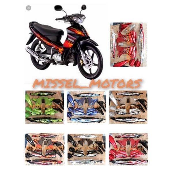 FULLSET COVER BODY HALUS JUPITER Z BURHAN / BODI SET JUPITER BURHAN / YAMAHA JUPITER Z BURHAN