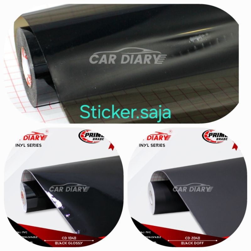Stiker Skotlet Aquarium Motor Mobil Hitam Doff Dan Hitam Glosy 1roll ( Lebar 45cm x Panjang 15meter 