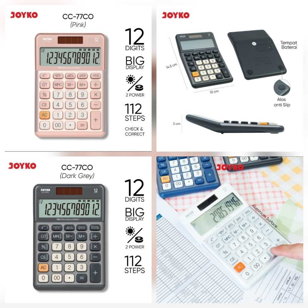 

Joyko calculator CC-77CO 12 digits