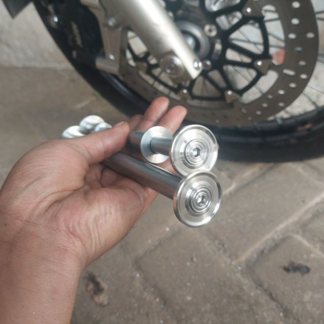 (COD) As roda depan ninja pnp tromol tiger megapro klx d-tracker stainless