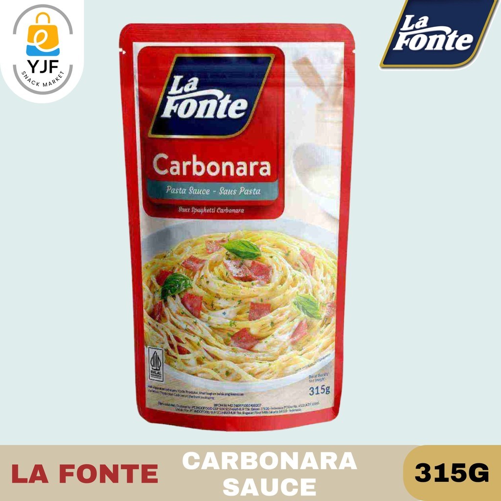 

La Fonte Sauce Carbonara 315g / La Fonte Sauce / Sauce Pasta Carbonara / Saus Carbonara