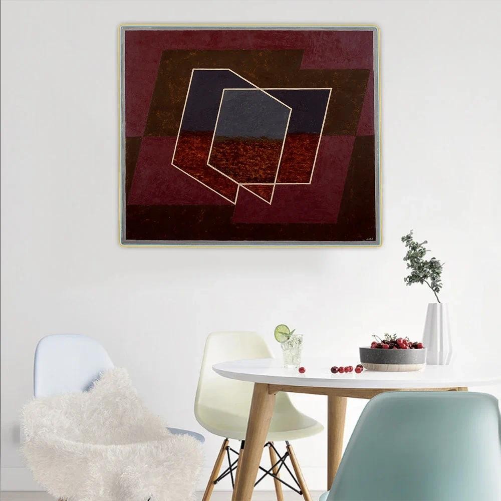 

Citon Josef Albers《Penetrating(B)》Canvas Oil Painting Abstract Artwork Painting Decorative Picture Wall Decor Home Decoration