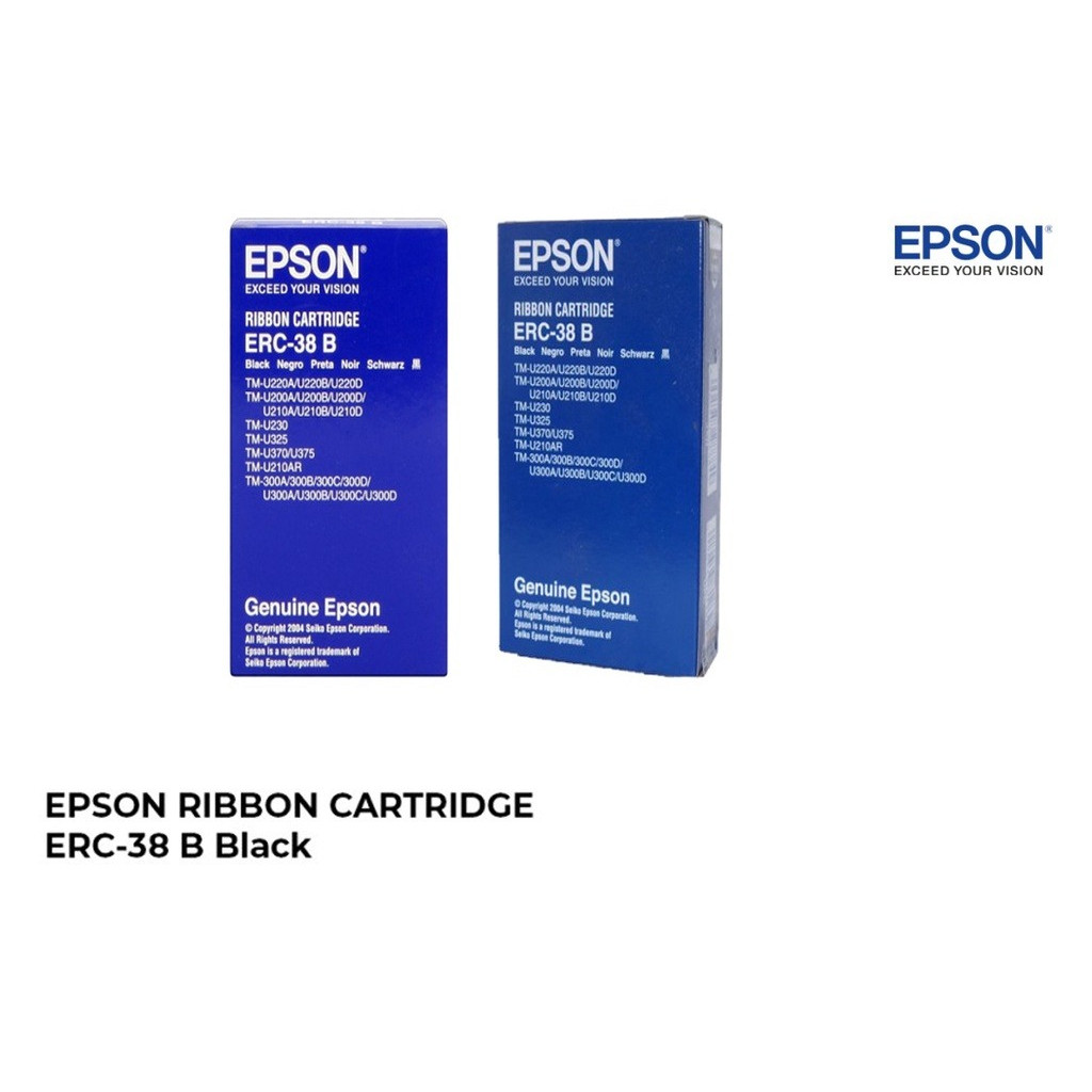 RIBBON CARTRIDGE EPSON ERC-38 B Black / Ribbon ERC 38 / Pita ERC 38