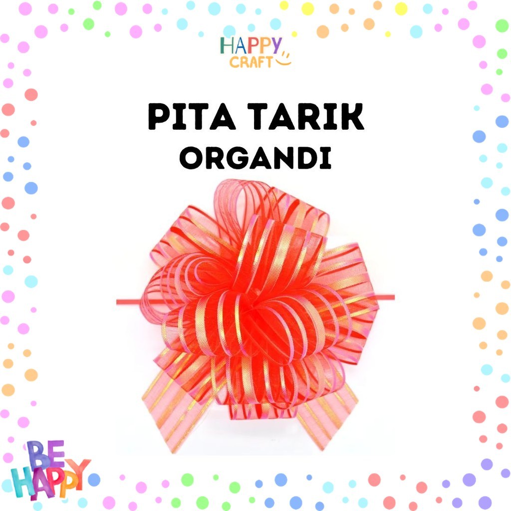 

Pita Tarik SALJU Organdi Kaca Serut Kain Metalik