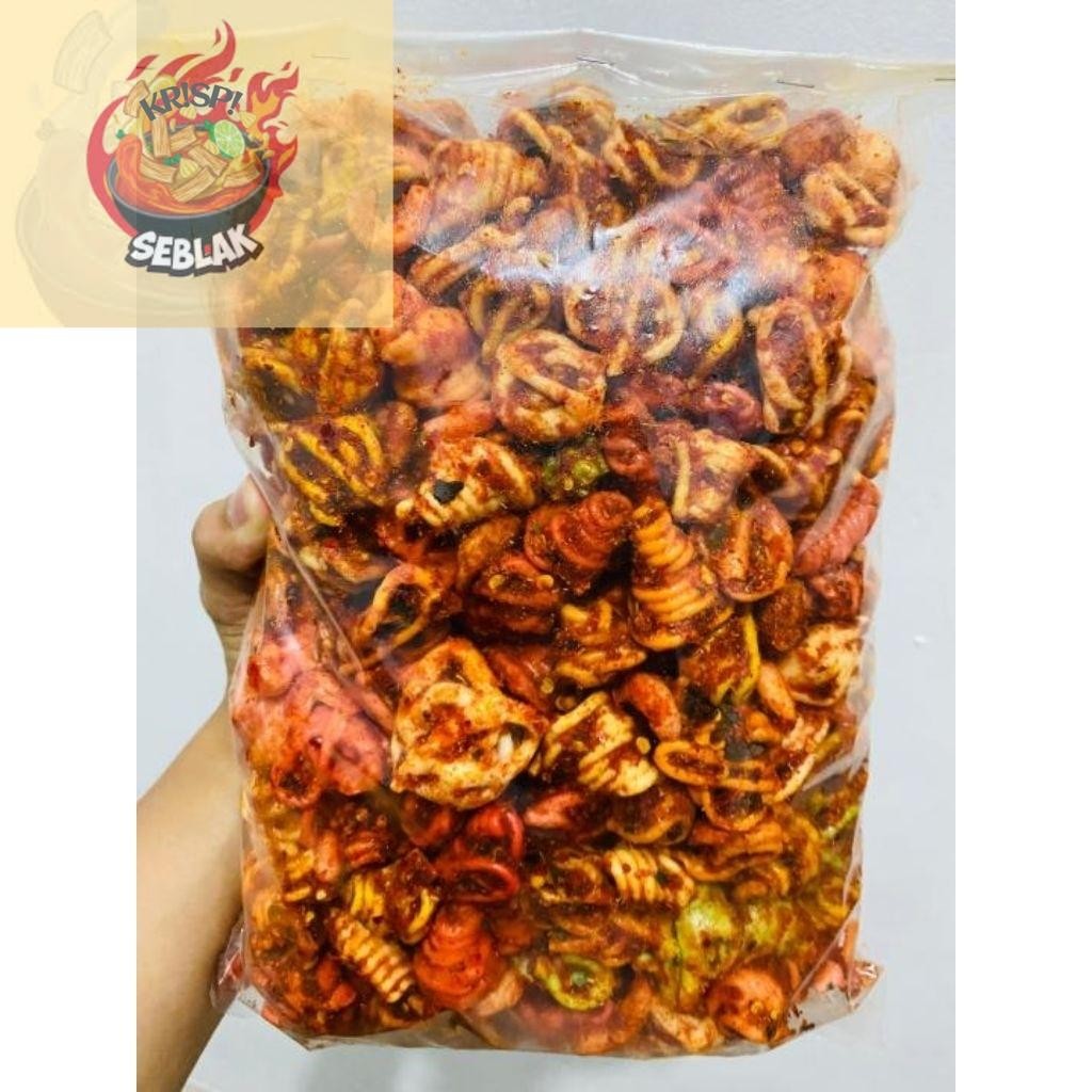 

Seblak krispi Seblak kerupuk keong Pedas 1 kg