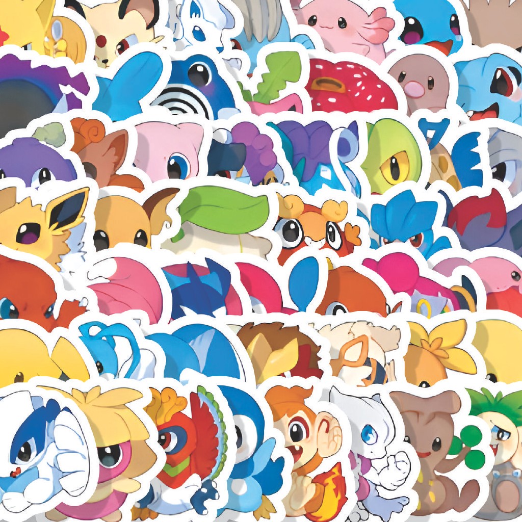 

Stiker Cutting Pack Stiker Anime Pokemon Series Isi 100Pcs Series Aesthetic Lucu Keren Untuk Koper Bahan Vynil