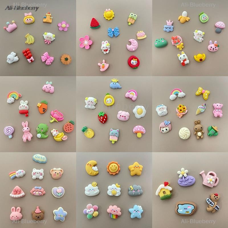 

10Pcs PVC 3D Cartoon Water Cup Stickers Toy Resin Accessories DIY Mobile Phone Case Refrigerator Decoration Stickers