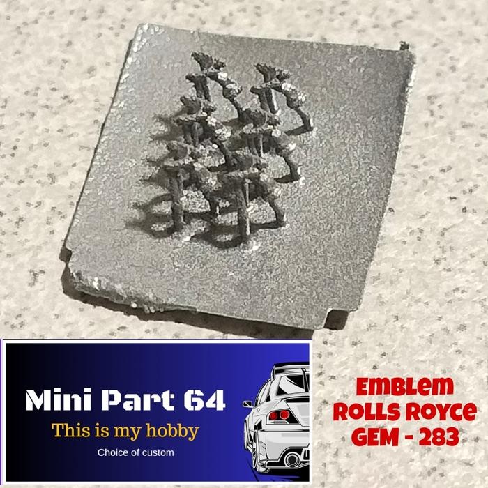 Diorama Diecast Emblem rolls royce GEM-283 Miniatur Skala 64