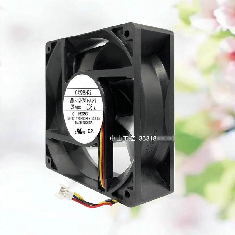 New Cooling Fan for Inverter MMF-12F24DS-RP6 MMF-12D24DS MMF-12J24DS DC24V 0.36A 120*120*38MM