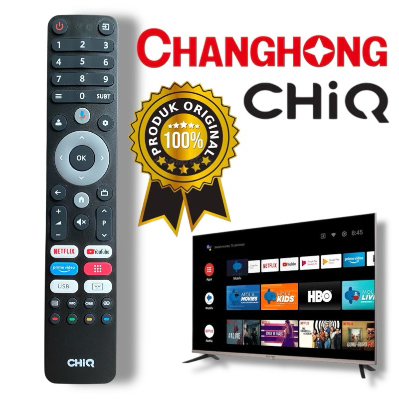 Chiq Remot Smart TV LED Original Voice