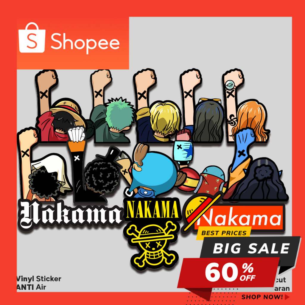 

Stiker Anime One Piece Monkey Sticker Luffy Koper Hp Mugiwara Laptop Tumbler Pack Aesthetic Anti Air
