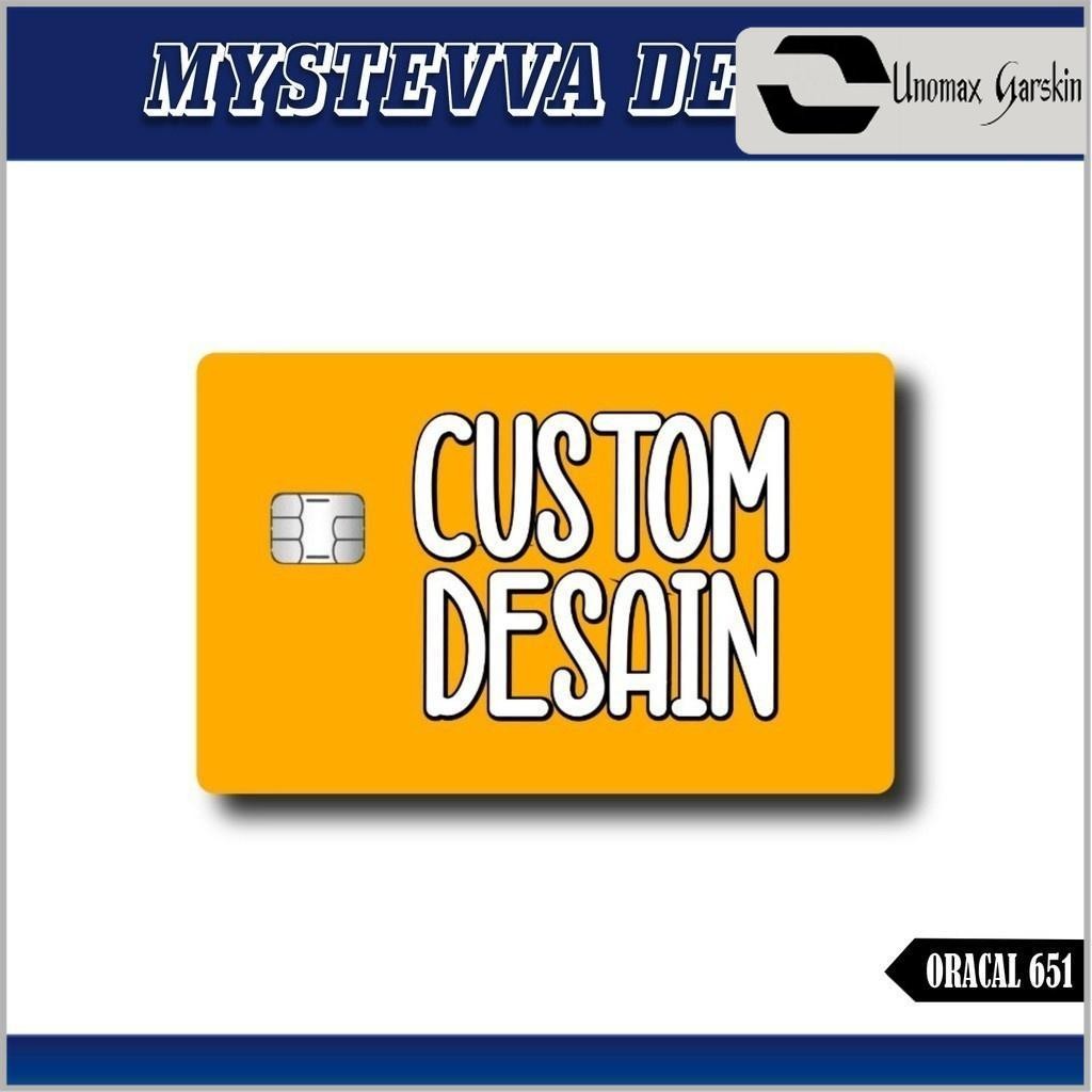 

[UNOMAX GARSKIN] CUSTOM Stiker ATM Skin Card Garskin Kartu Atm Bca Bri Mandiri Debit Credit E-money Flazz Dll