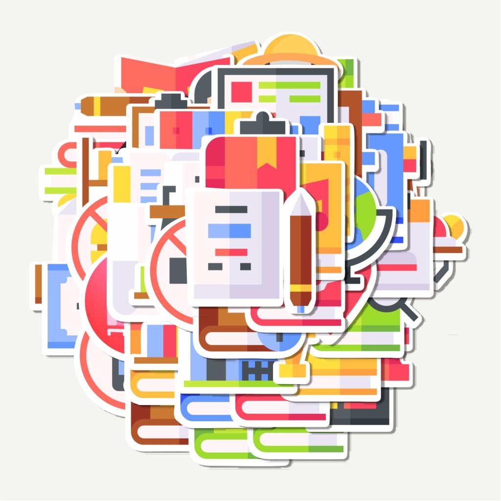 

Sticker Pack Stiker Library Icon Pack Series [Seri Paket Ikon Perpustakaan] | Sticker TUMBLR | Stiker LAPTOP KOPER HELM