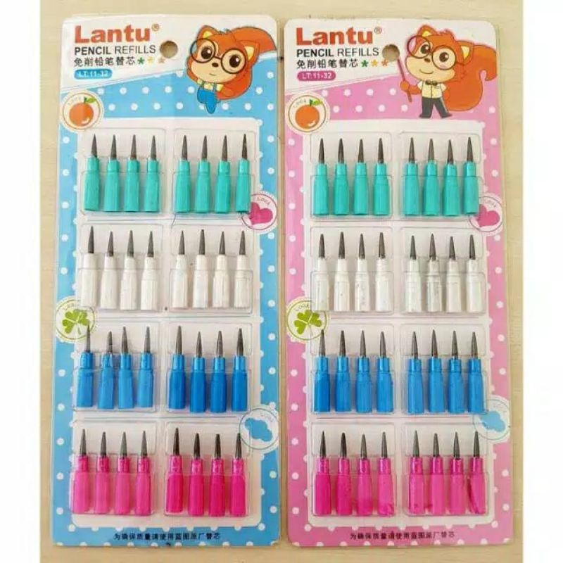 

(1 card = 32pc kecil) ISI PENSIL LANTU/isi pensil susun/refill lantu/isi ulang pensil bongkar pasang