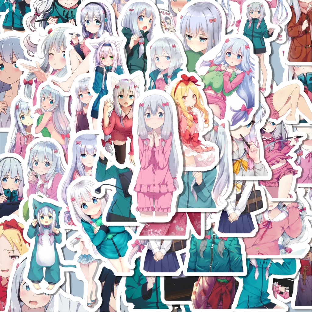 

100PCS Lucu Stiker Acgn Beauty Girls Series Ero Manga Sensei Character Stiker Aesthetic Stiker Anti Air Stikers Berperekat Waterproof sticker decal buat Motor Helm Buku Journal Koper Casing HP Laptop Botol Minum Hadiah anak