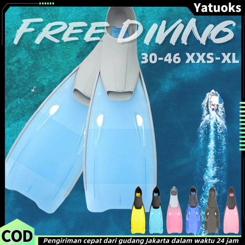 Fin Selam Silikon Sepatu Selam Untuk Anak/Dewasa Snorkeling & Diving Anti Slip Fin Renang Original S