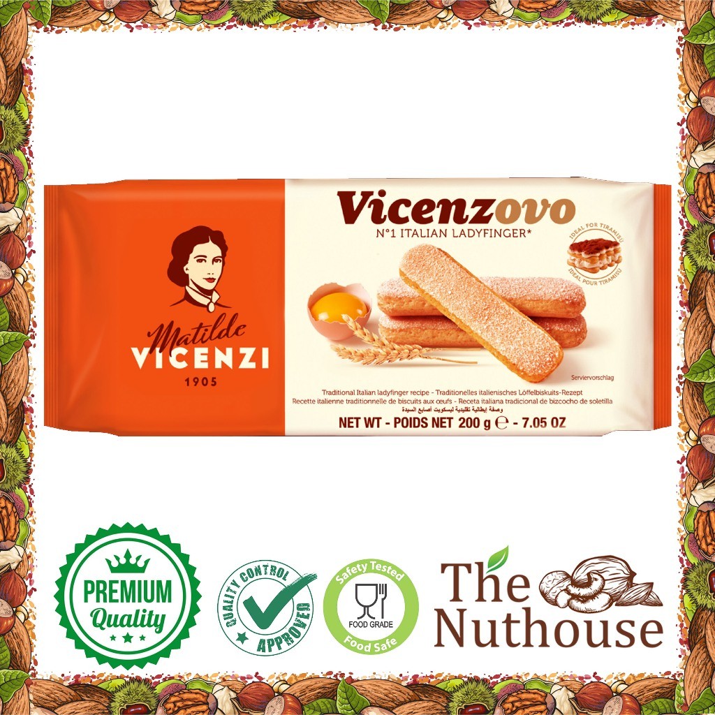 

Vicenzovo Italian Lady Finger / Biskuit Tiramisu Matilde Vicenzi / Biscuit Traditional Itali 200gr