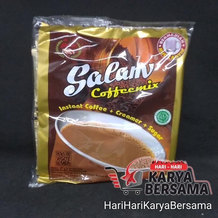 

BUBUK KOPI INSTANT SALAM COFFEEMIX 3-IN-1 BAG 30'S X 20GR