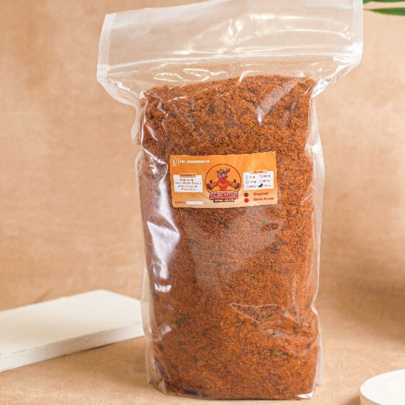 

[GRADE B 1KG] ABON SAPI ASLI JOGJA ORIGINAL & EKSTRA PEDAS ENAK MANIS GURIH