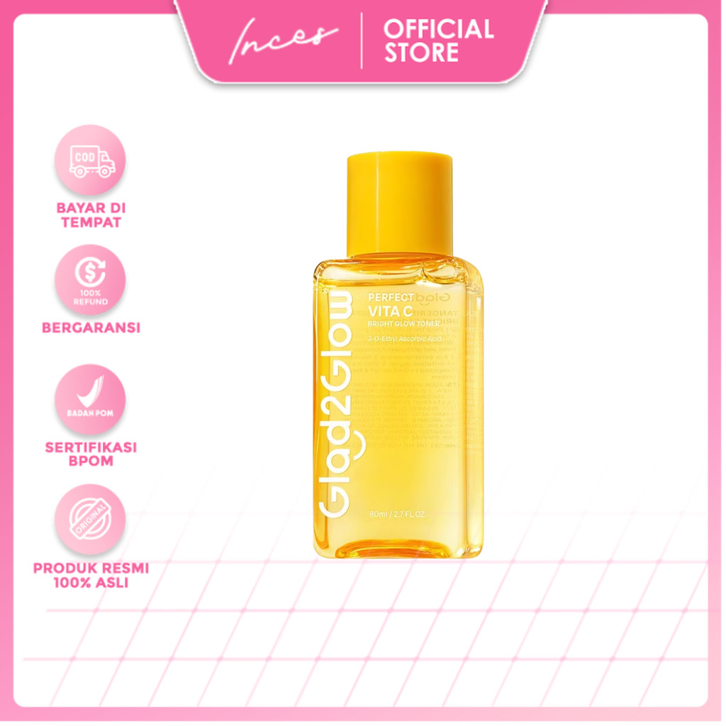 INCES - Glad2Glow Perfect Vita C Bright Glow Toner 80ml