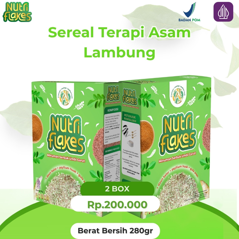

Nutriflake Paket 2 Box Sereal Terapi Asam Lambung