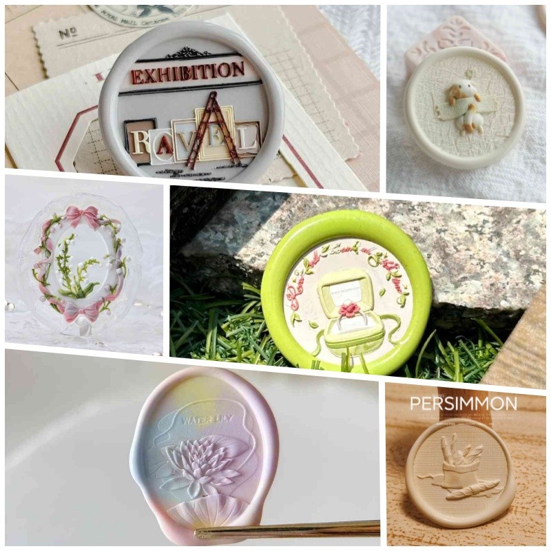 

Fire Seal Toy Stamp Multilayer Carved Chapter Head Anaglyph Bronze Wedding Gift Invitations Envelope Seal Stamp Diary Toys Craft