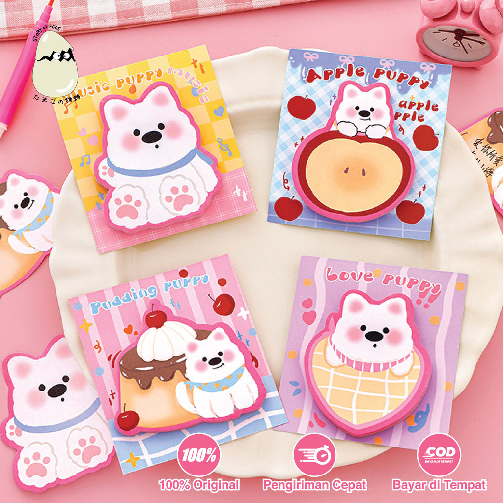 

Cute Character Sticky Note Kertas tempel l Pastel color Memo Penanda buku premium Kertas Lengket
