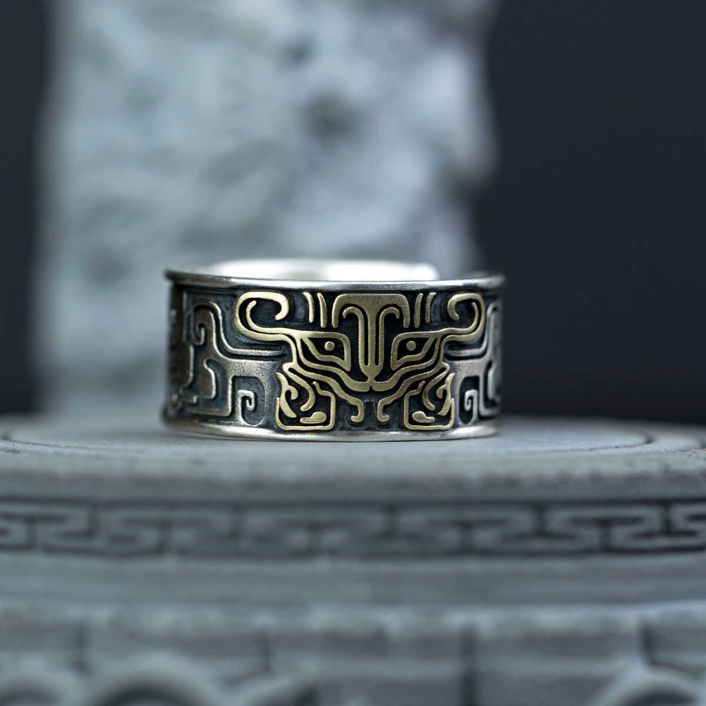 Cincin Azrak Fang aksesoris yang dapat disesuaikan [Adjustable]
