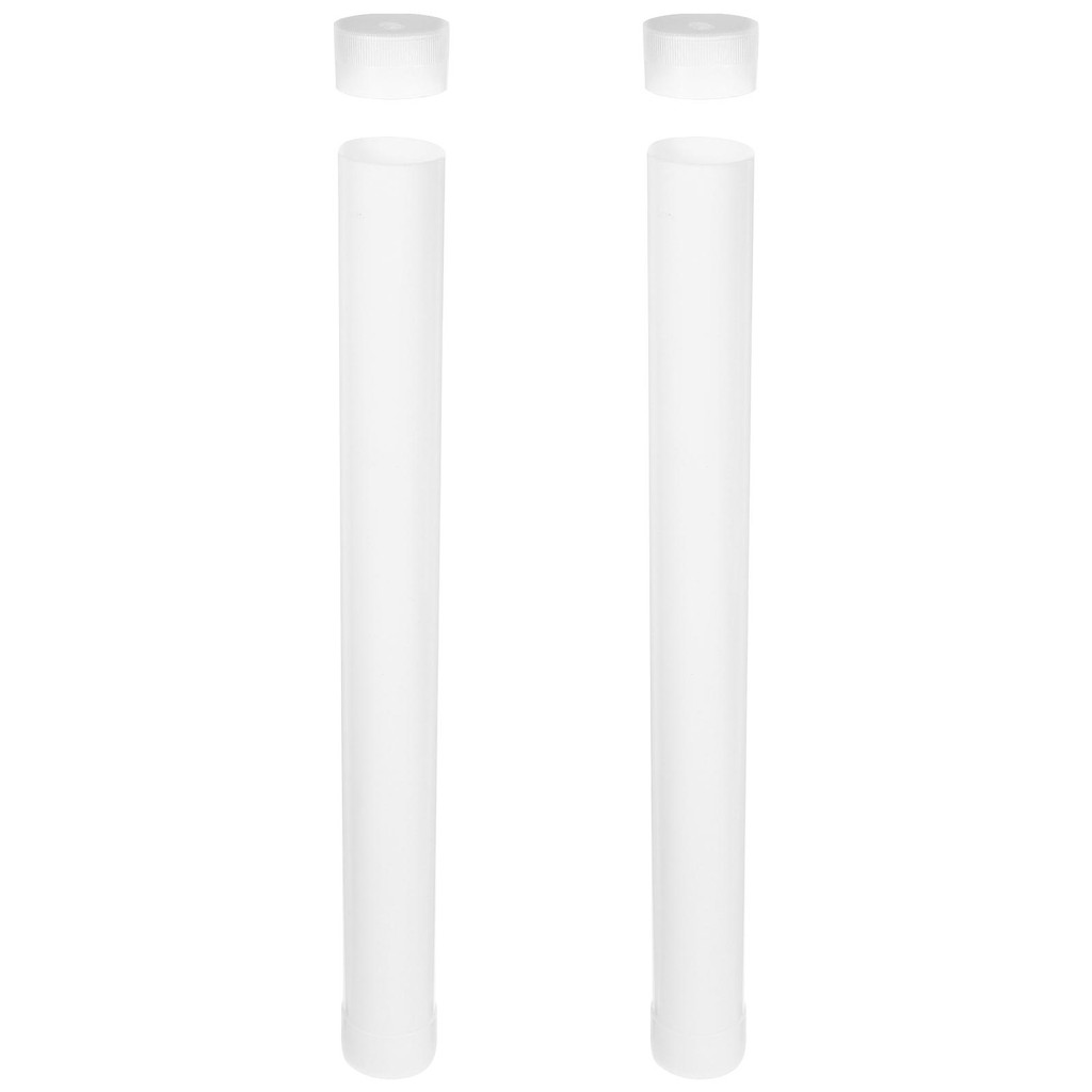 

2 Pcs Portable Poster Tube Cylinder Storage Pvc Artwork Wrapping Supply Tubes For Mailing Travel Painting Carrying
