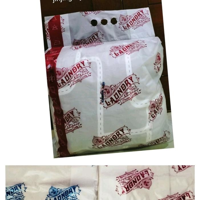 plastik laundry jinjing 3 jari sablon - Biru, uk30