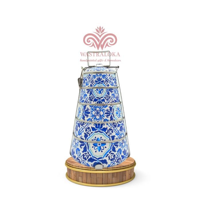 Rantang Stainless 5 Susun Lukis Batik - TEGEL KUNCI